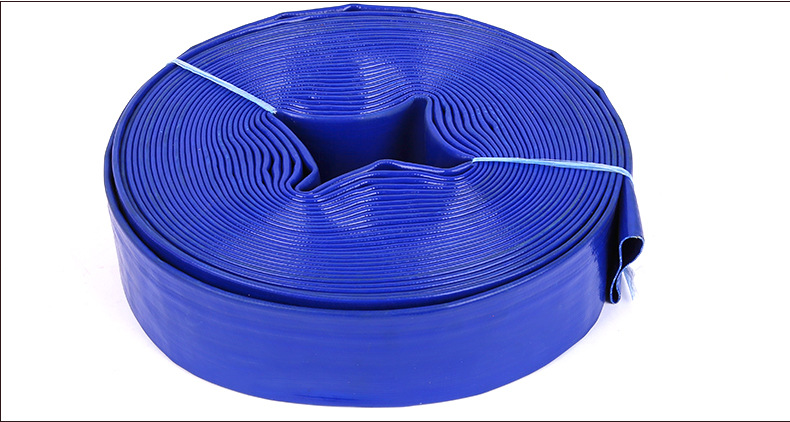 厂家直销橡胶涂塑水带农用蓝水带黄水带灌溉加厚高压pvc防冻软管