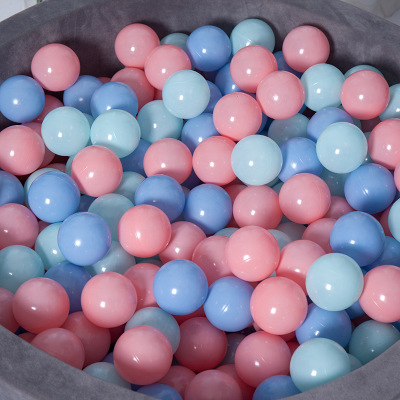 海洋球波波球马卡龙系列加厚环保儿童游乐场5.5cm 7cm彩色玩具球