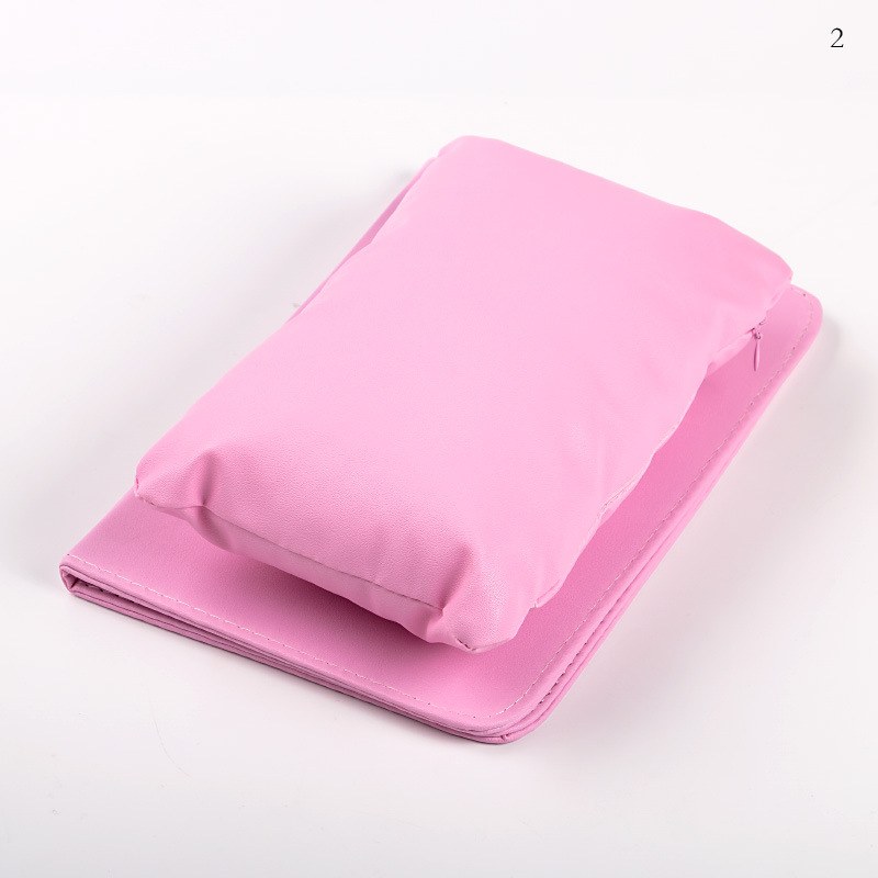 新款美甲手枕 美甲工具套装手枕 手腕手枕pu海绵皮质折叠手枕垫