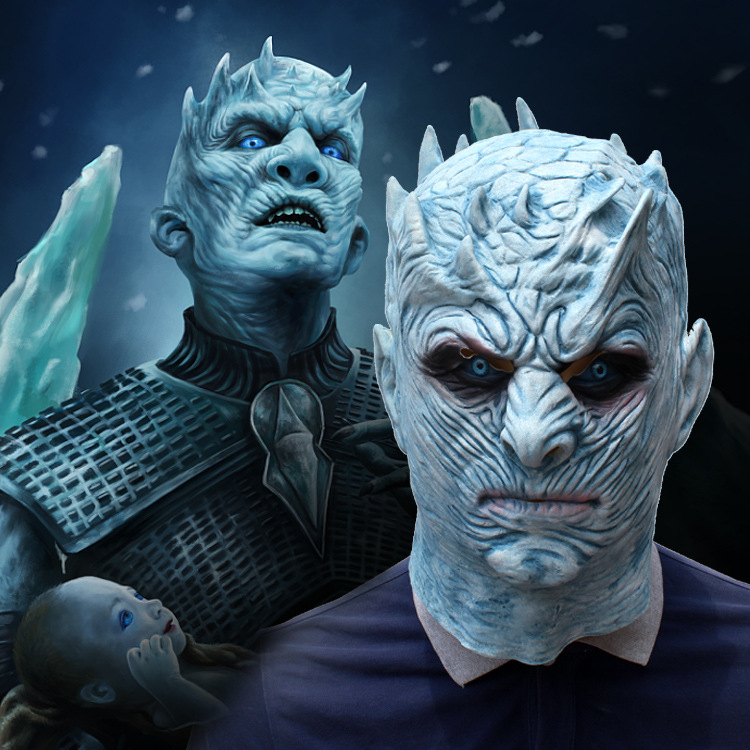 权力的游戏夜王面具头套异鬼乳胶头套万圣节化妆舞会night king