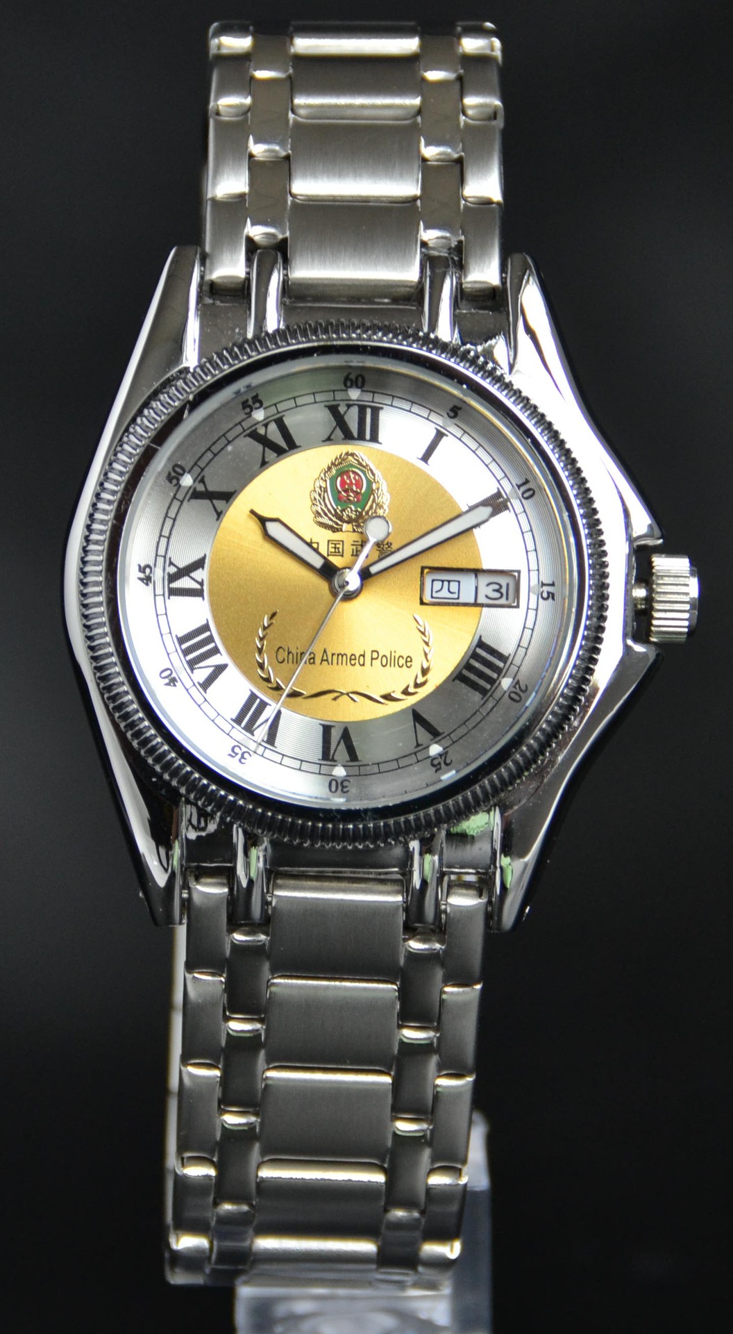 军表男 机械防水手表