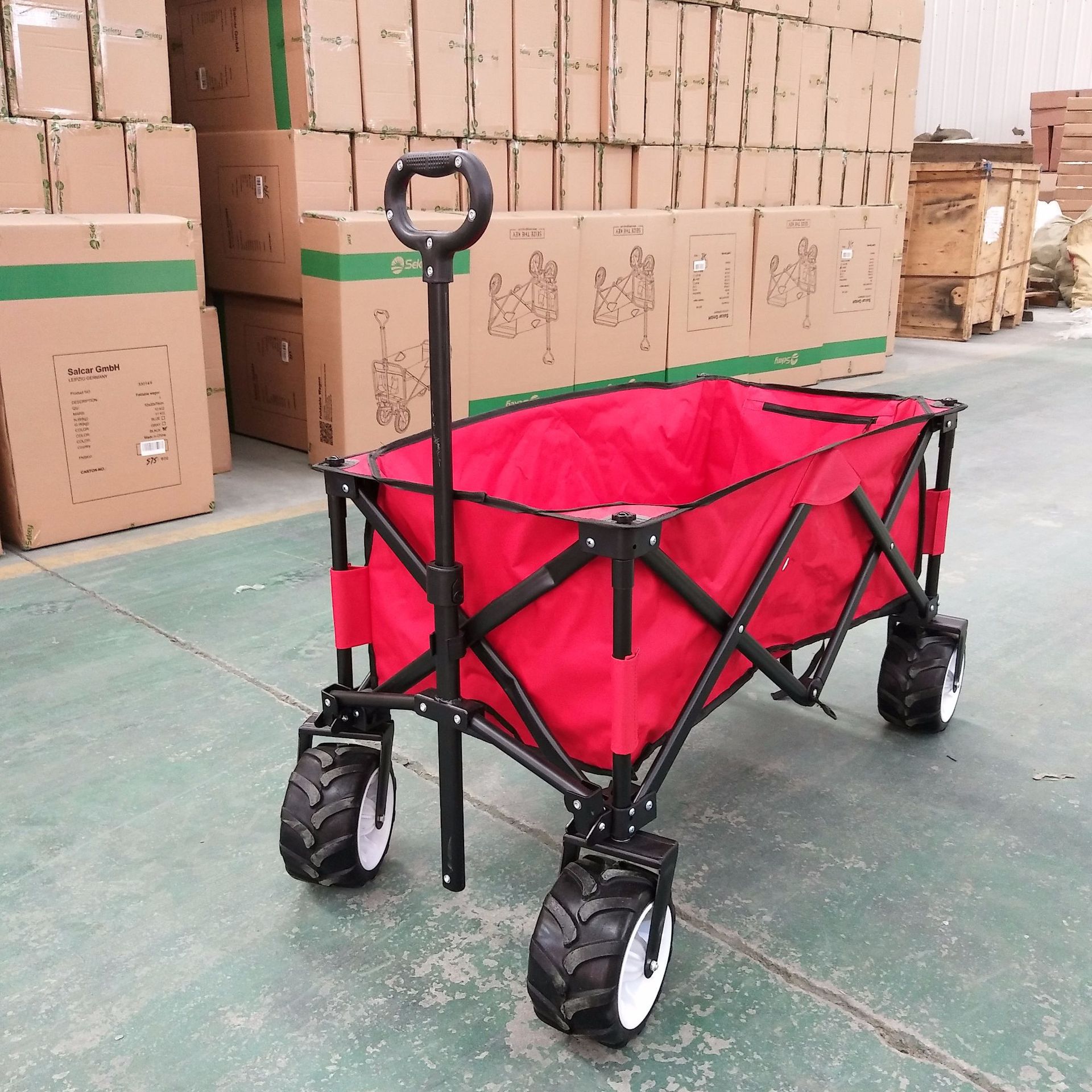 欧美爆款 新款四向大轮折叠车 户外沙滩折叠车