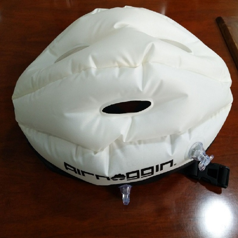 pvc充气头盔,便携式充气帽批发