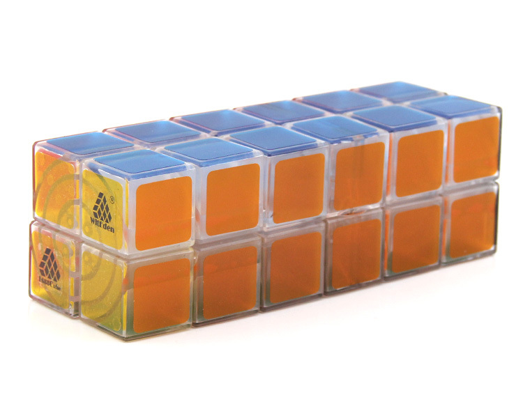 智力乐园ic226立方体魔方2号 顺滑异形六色长方体益智魔方