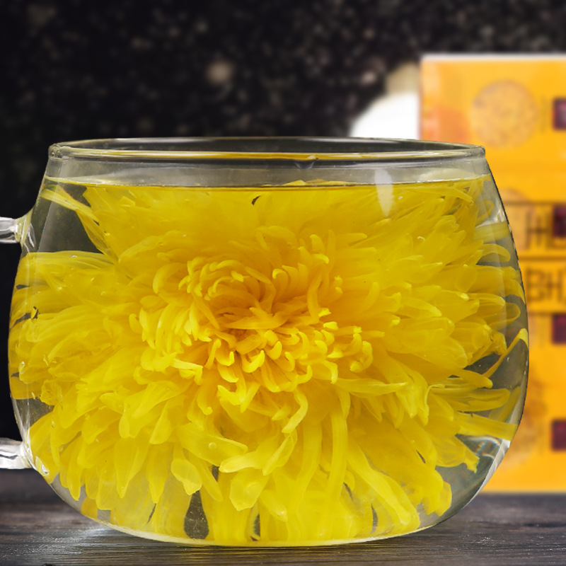 厂家直销修水金丝皇菊黄菊20朵礼盒装 一朵一杯黄菊菊花茶