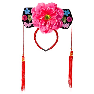 格格帽发箍头饰旗头儿童帽子表演公主帽香妃帽 民族表演道具帽