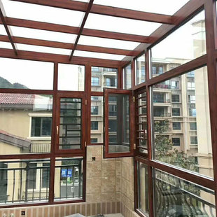 佛山铝合金阳光房露台断桥铝门窗封阳台欧式别墅玻璃花房厂家定制