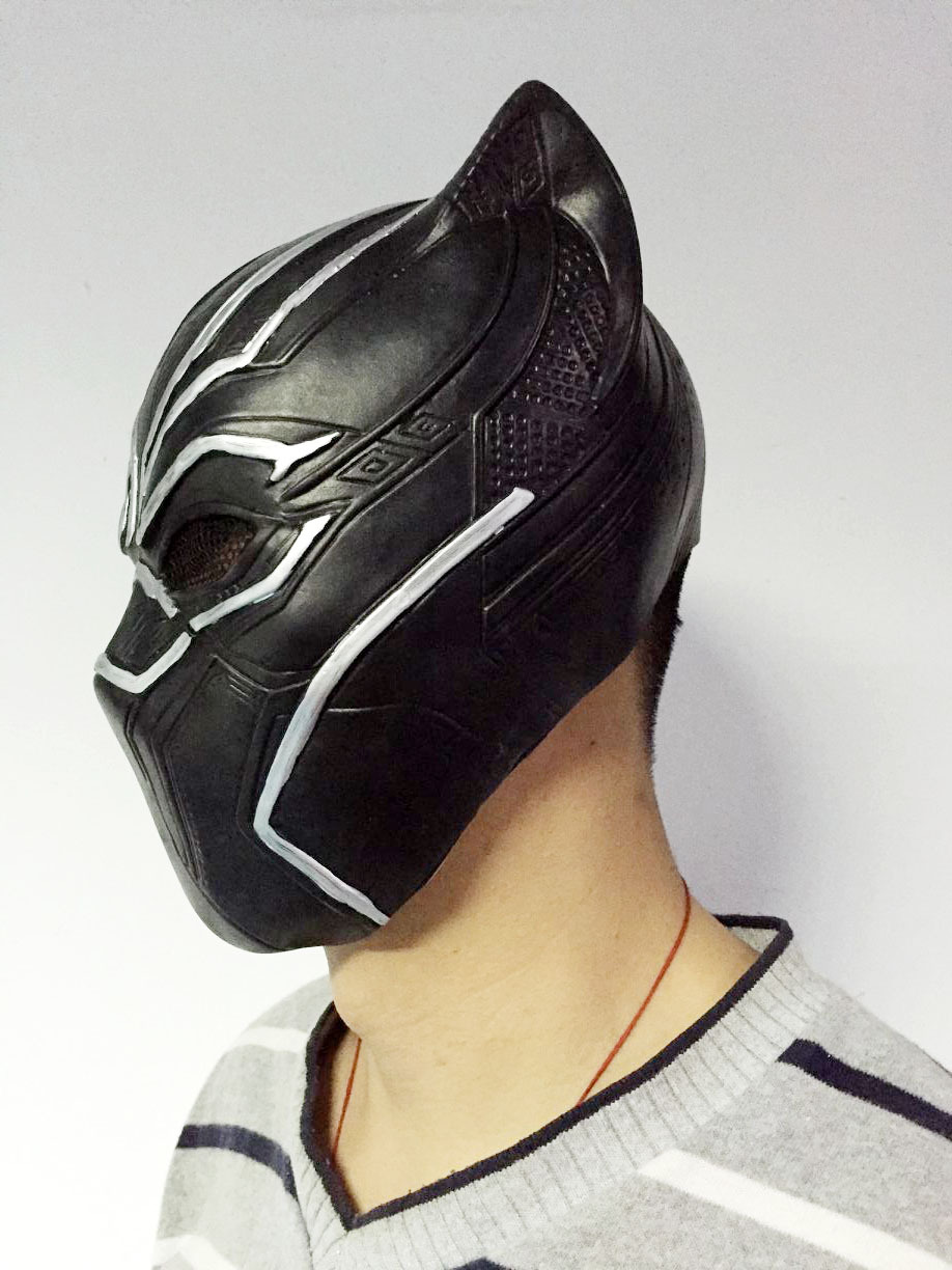 黑豹面具 美国队长3内战漫威 电影 万圣节面具 人物头套 表演道具