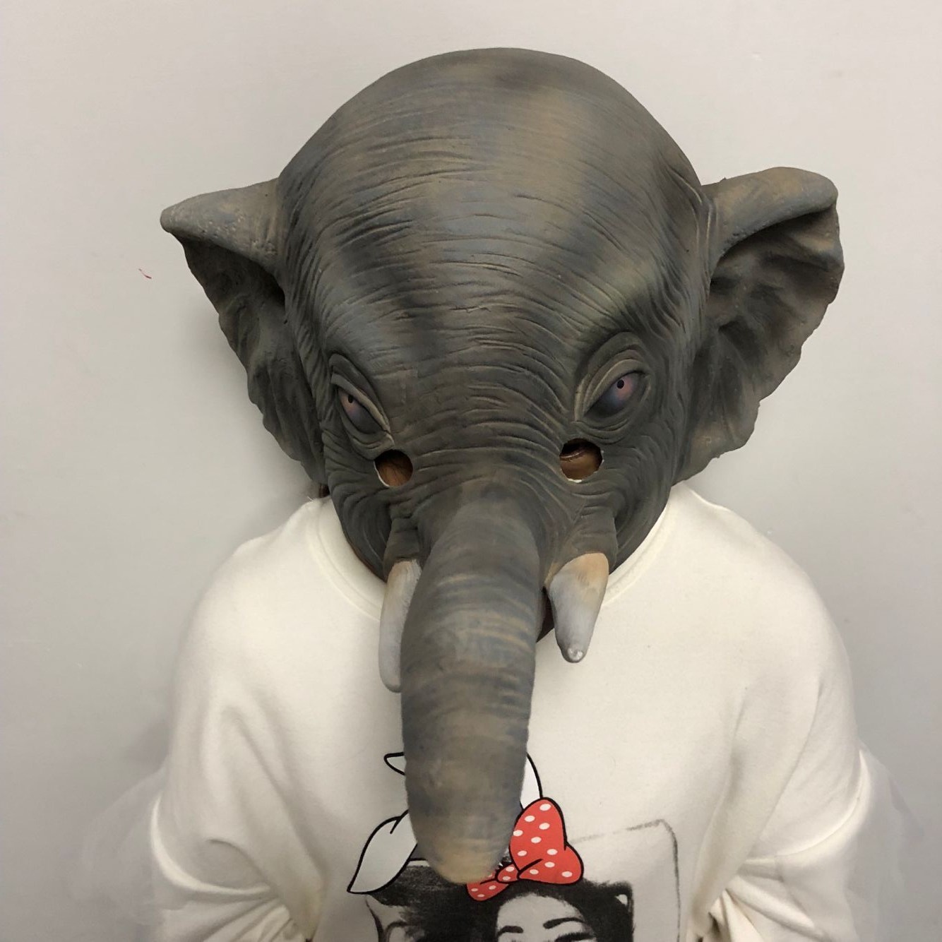 大象头套cos疯狂动物城 狐狸兔子派对卖萌装逼道具影视非洲象面具