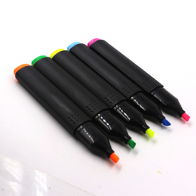 厂家直销安全环保无毒糖果色荧光笔 斜头荧光笔 可批发定制