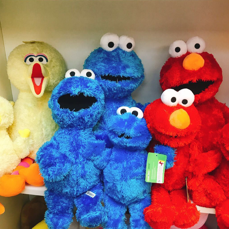 现货 芝麻街 艾摩 卡通毛绒 大鸟 卡通动漫娃娃玩偶公仔摆饰娃娃-阿里