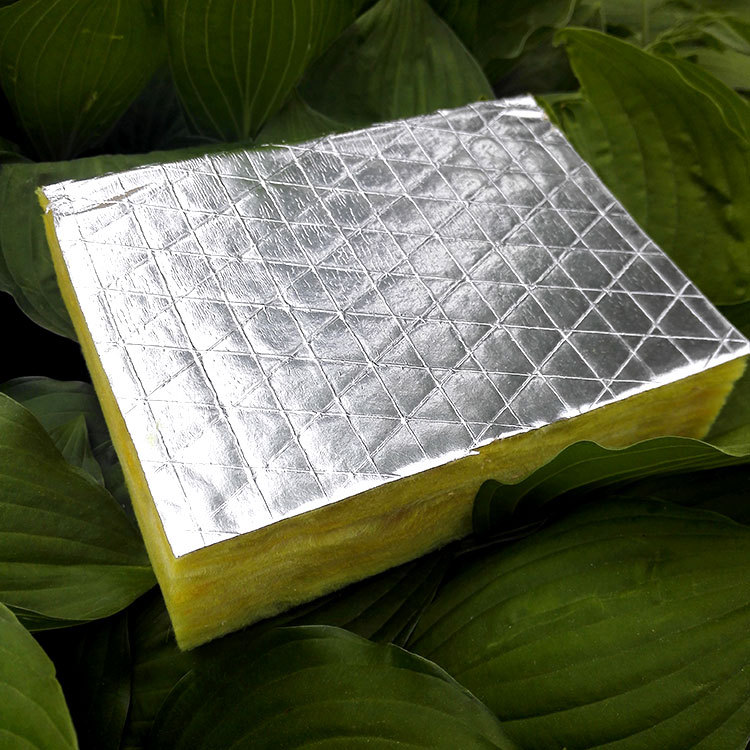 双面铝箔复合贴面耐高温高密度五公分阻燃隔热无甲醛离心玻璃棉板