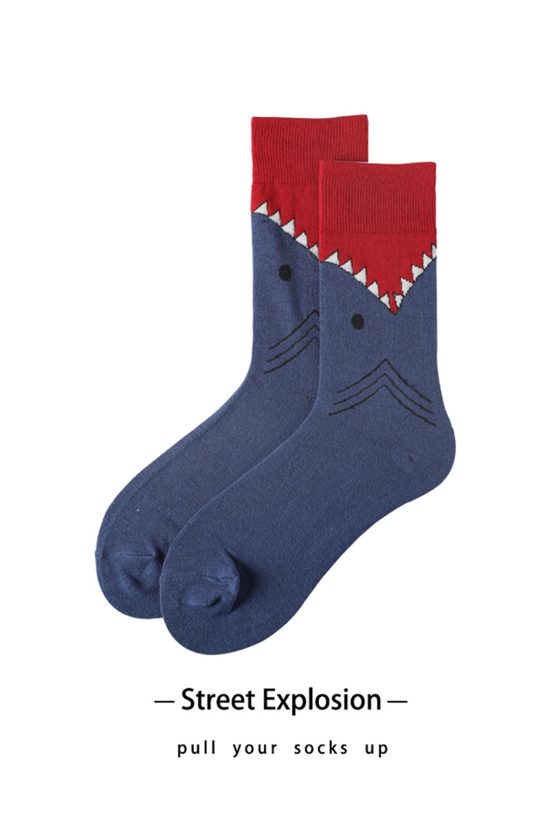 秋冬个性创意时尚袜子批发 潮流街头男士精梳棉运动袜 独立包装袜