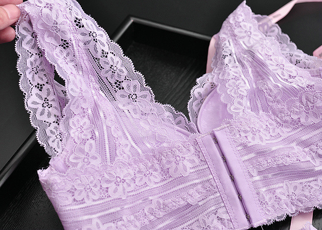 花姑娘有钢圈美背大码胸罩加厚聚拢收副乳五排扣文胸内衣