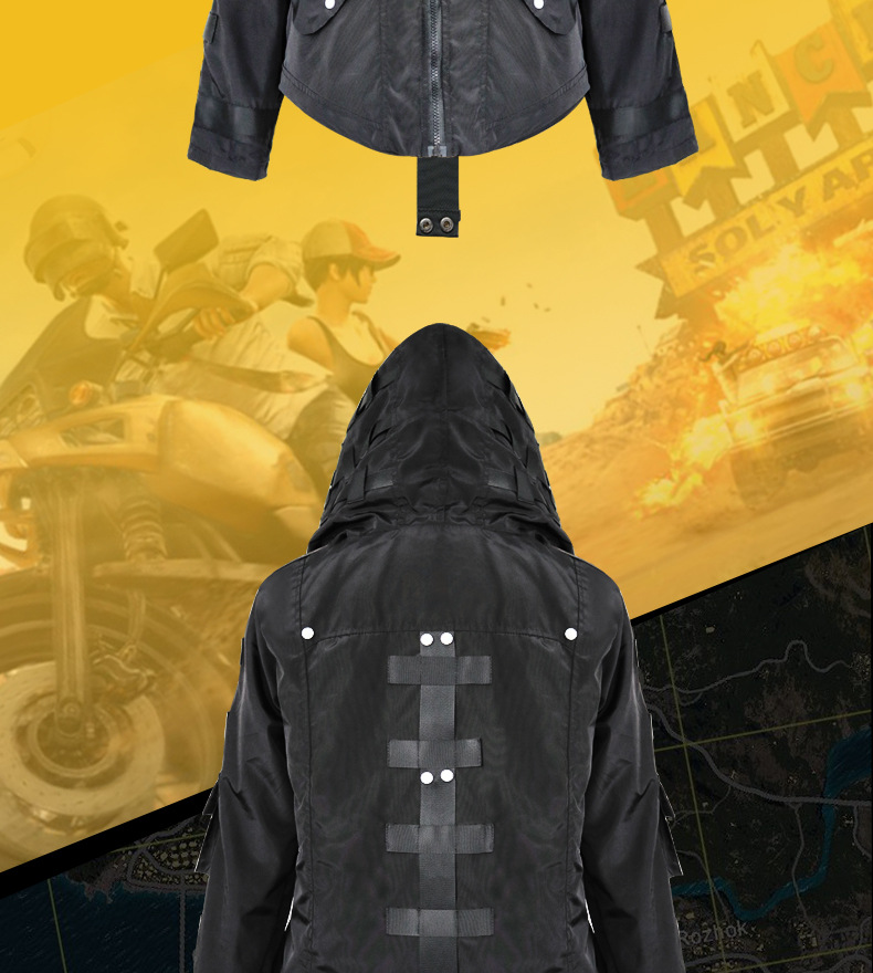 绝地求生cos周边衣服外套同款游戏吃鸡周边连帽夹克cospaly服装男