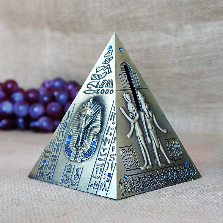 特价金属埃及金字塔奇迹 电镀做工精细 旅游纪念品 金字塔储蓄罐
