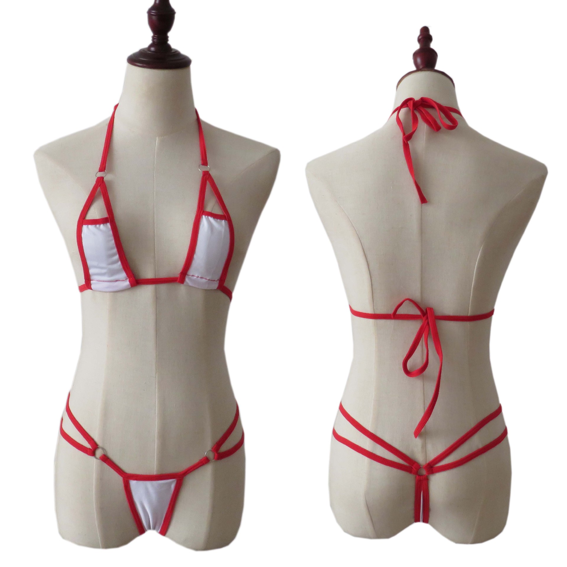 跨境情趣内衣迷你泳衣泳装女士性感速卖通ebay三点式比基尼套装