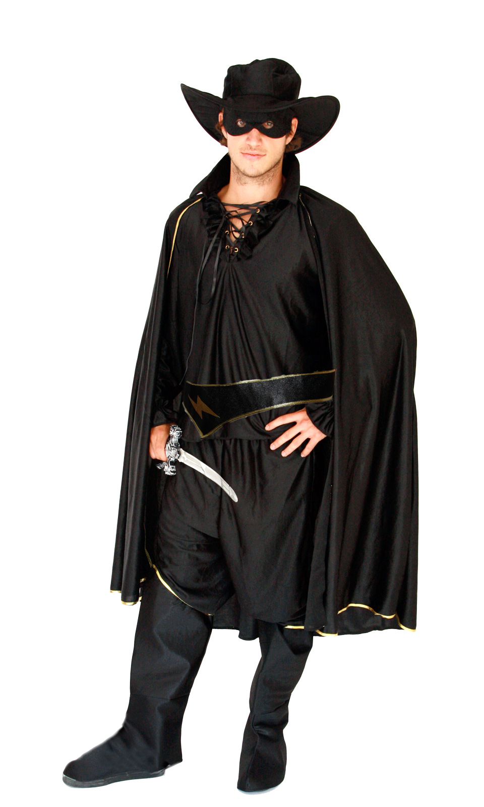 万圣节cosplay服装 成人化妆舞会演出服 佐罗蒙面侠服装 m-0022