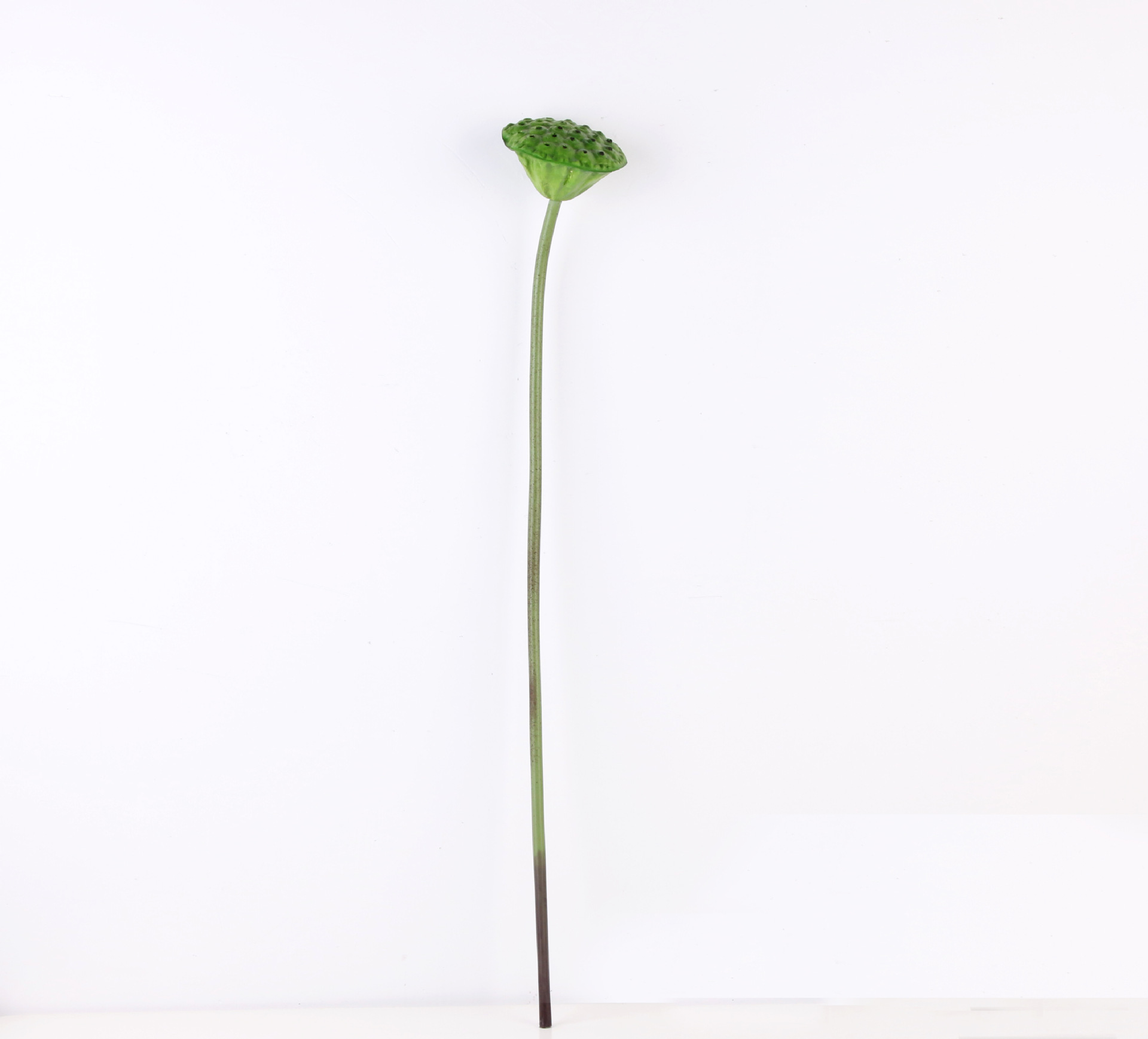 仿真莲蓬长杆pu单支莲蓬把束莲蓬荷花家居摆设干花道具水池装饰_亿博