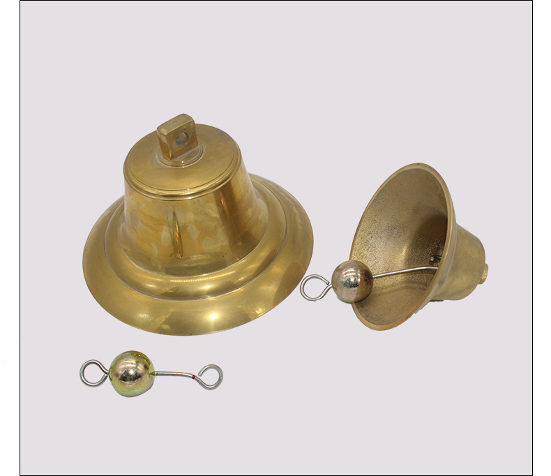 可刻船名籍港铜雾钟 船船用铜雾钟 船检证书铜锣号钟