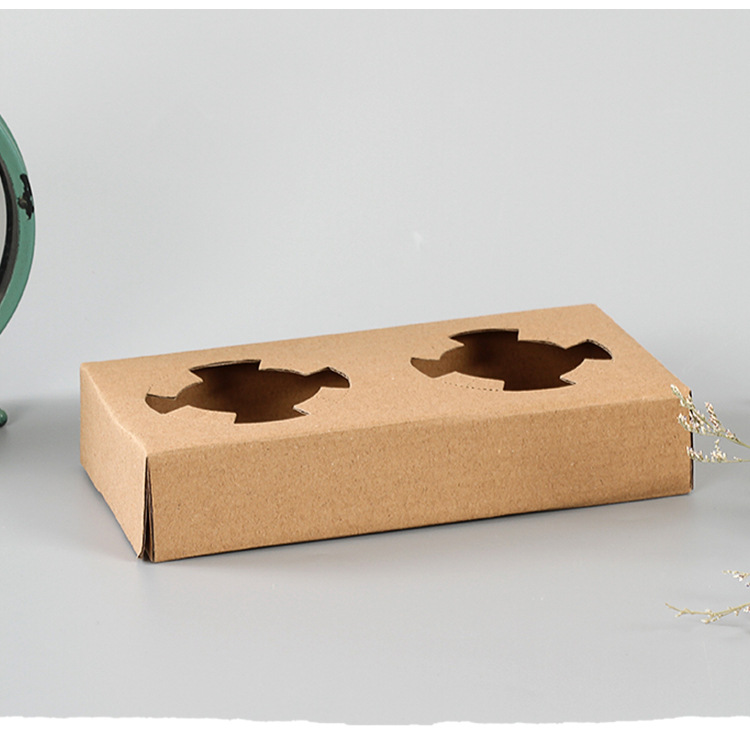 厂家奶茶咖啡牛皮纸底托 外卖防溢饮料杯托 定制外带饮品纸托盘