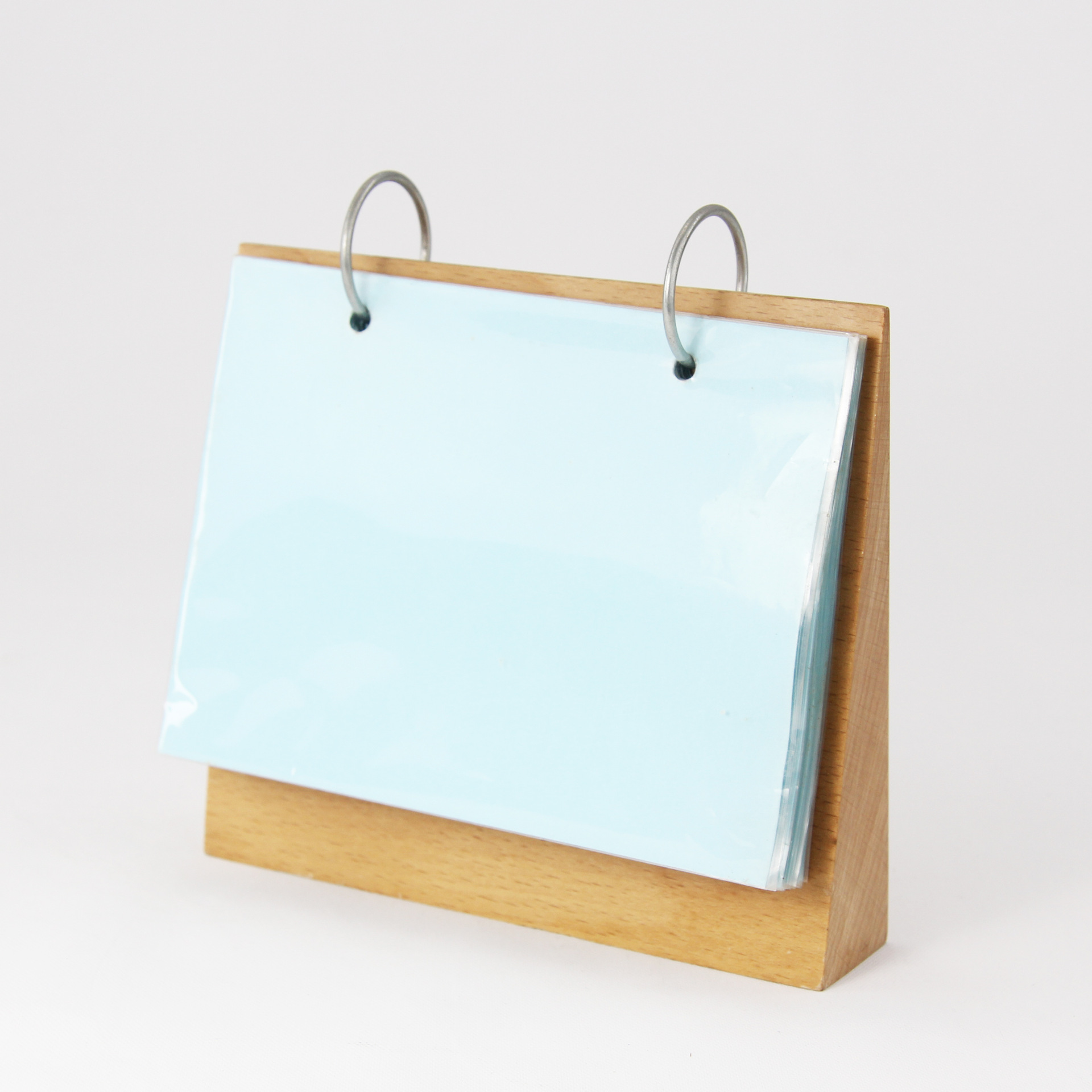 2019猪年台历定制做木质台历架 创意办公日历桌面摆架