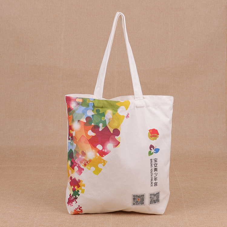 彩印购物帆布袋 手提礼品环保袋定制logo广告促销宣传棉布袋