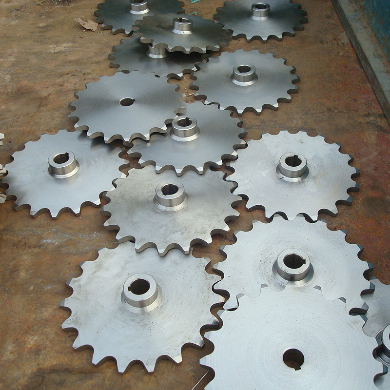 6分12a双排链轮耐磨损高承重304不锈钢高速齿形哈瓦机械传动链轮