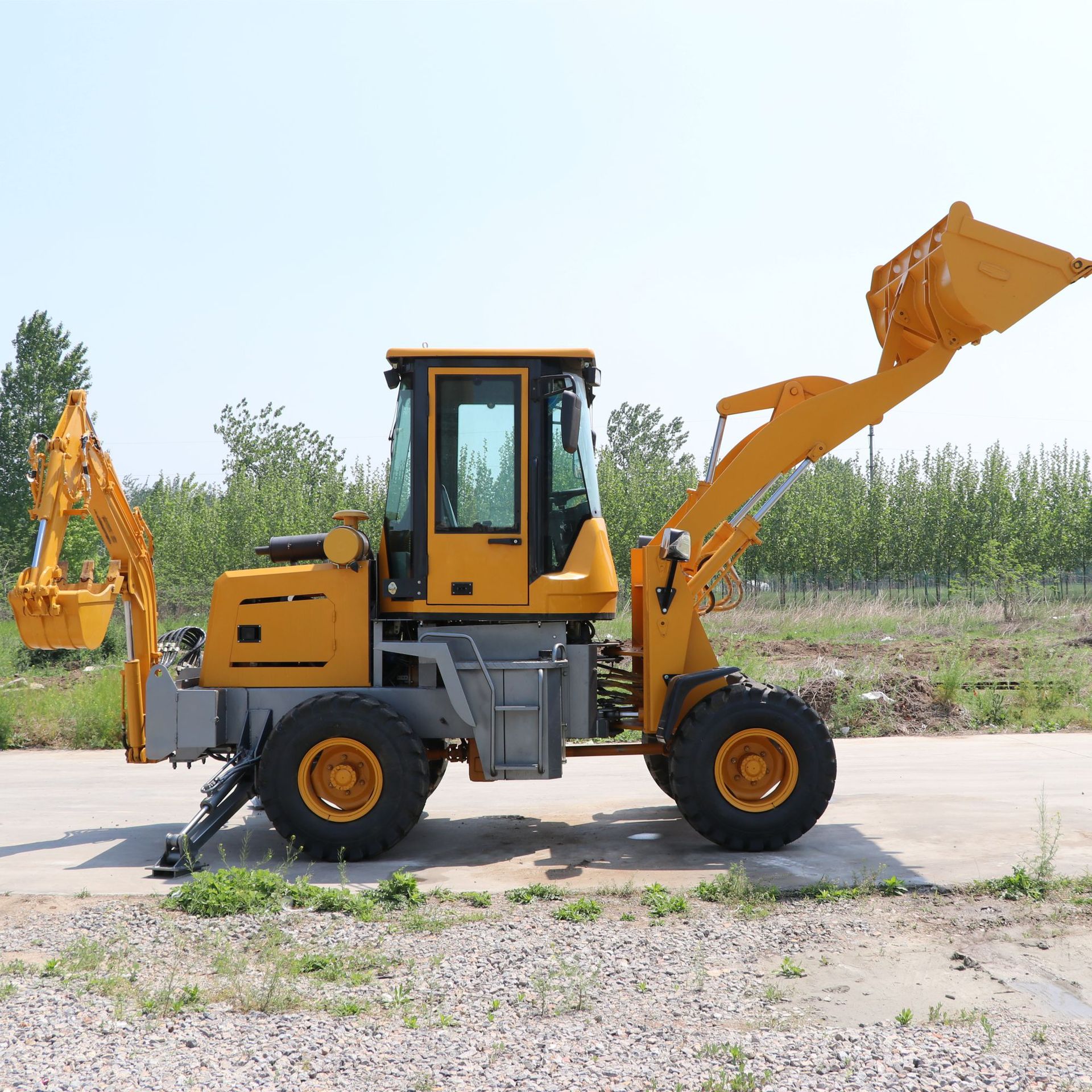 0成交11部源头厂家小型装载机小铲车两头忙装载机全新两头忙挖掘装载