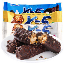 韩国进口x5巧克力棒果仁花生夹心能量棒饼干办公室休闲零食36g