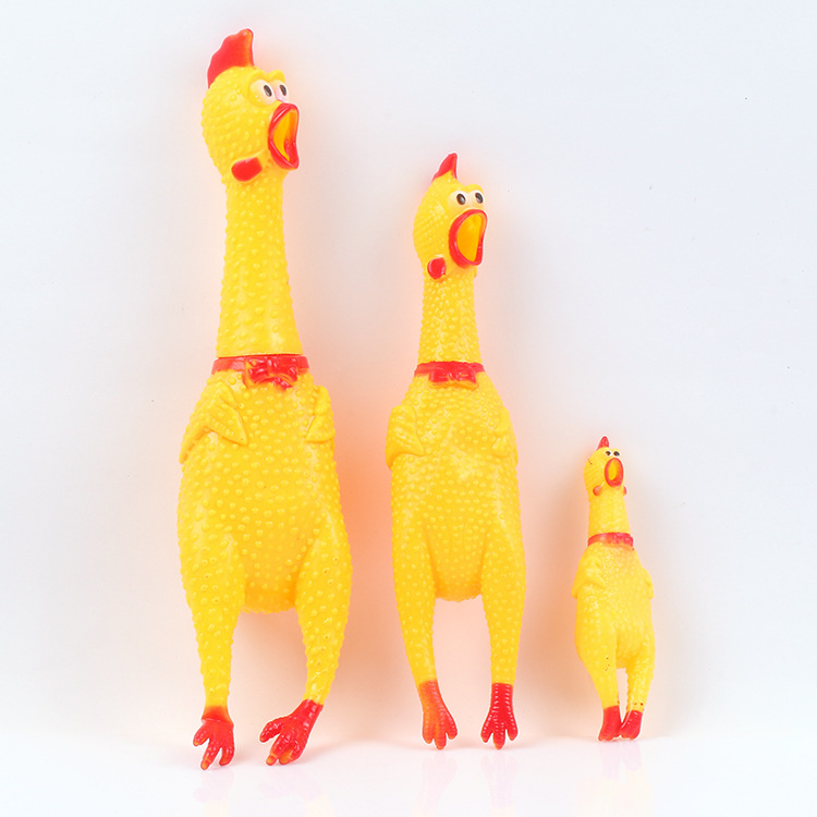 大中小号惨叫鸡新奇特创意整人整蛊宠物发声玩具发泄怪叫鸡战斗鸡
