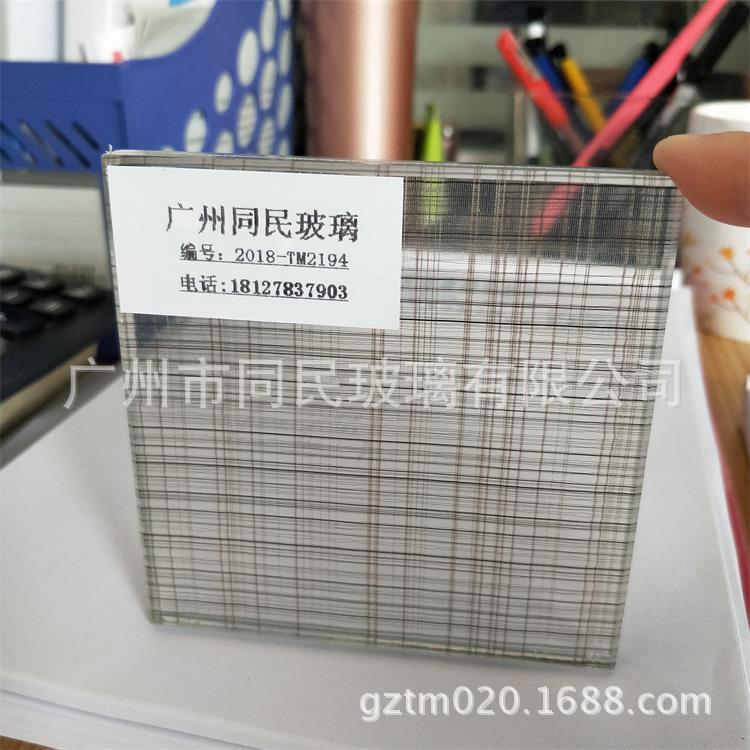 广州批发夹丝玻璃夹胶玻璃 酒店装饰夹绢玻璃 家装艺术夹绢丝玻璃