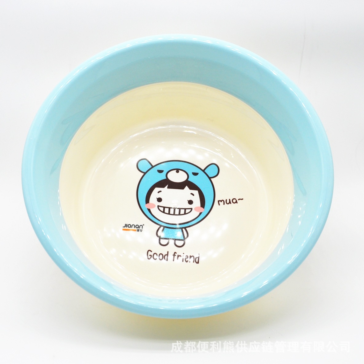 健安卡通盆加厚儿童洗脸盆卫生间洗脚盆家用成人脸盆洗衣服盆