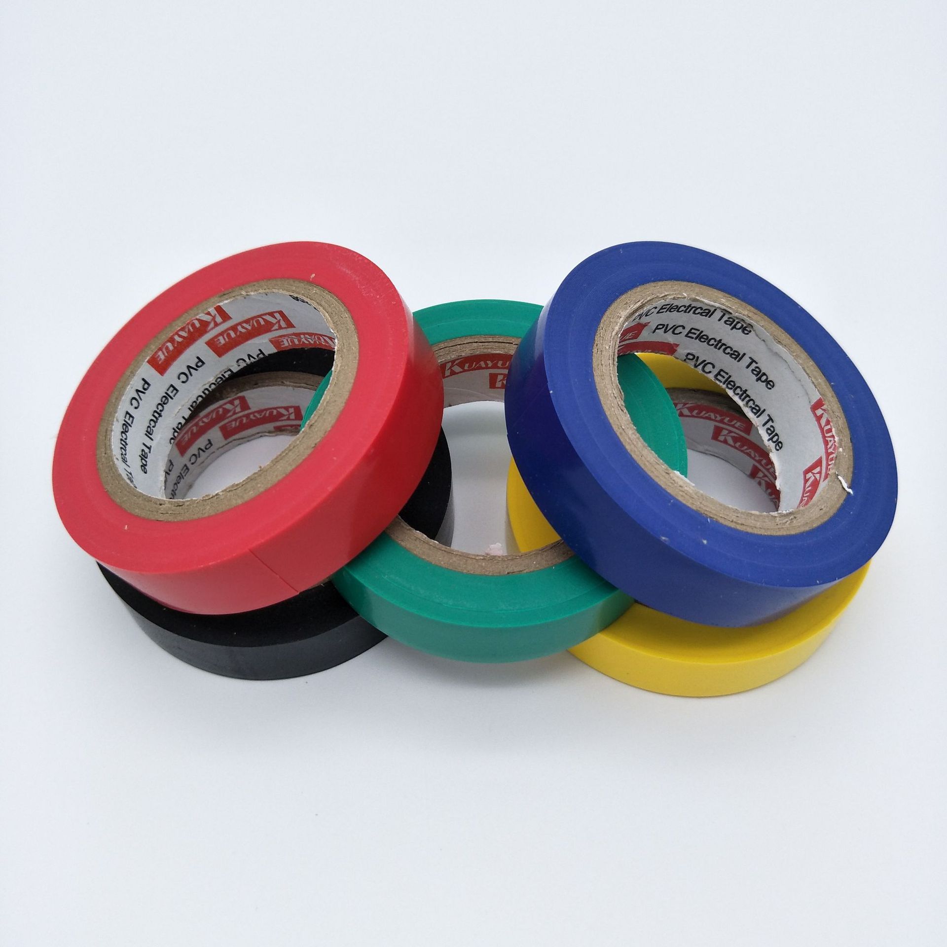 厂家批发pvc电工绝缘胶带 环保耐寒电胶布 防水电工胶布 彩色胶布
