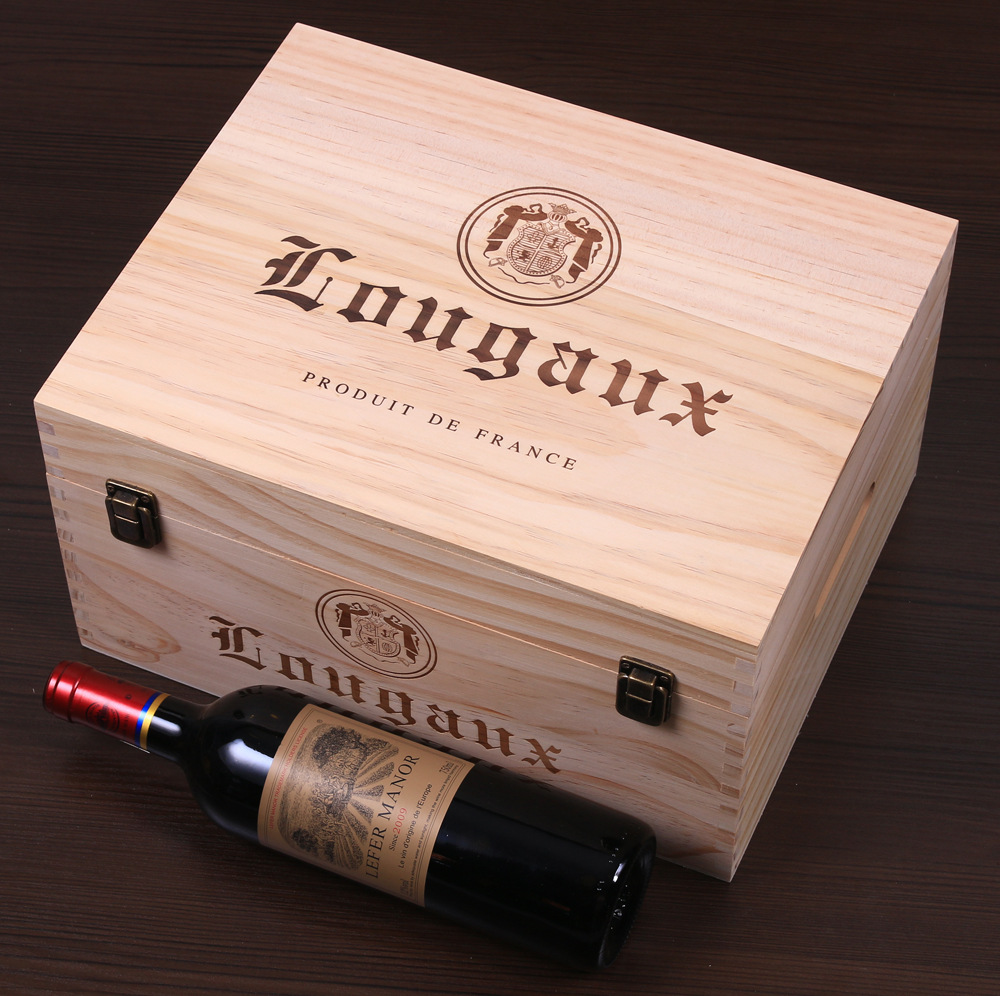 法国进口原酒 拉菲庄园酒业金标2009六支装木箱干红葡萄酒