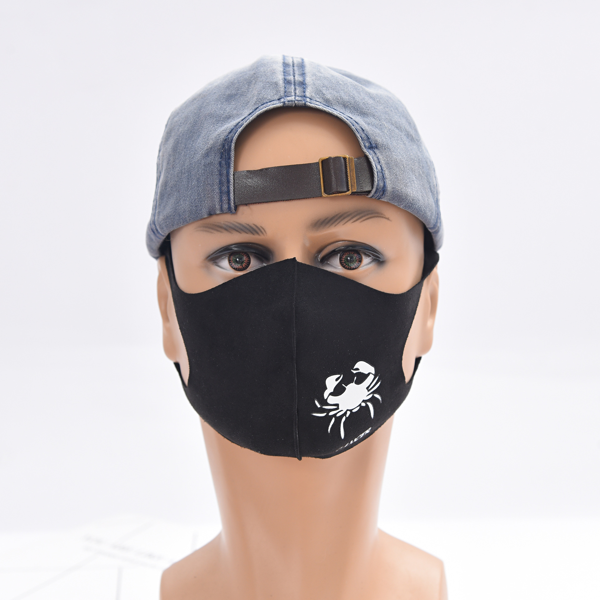 日本明星口罩黑色透气防花粉防雾霾时尚立体鹿晗同款可定制口罩