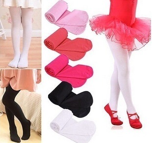儿童紧身糖果色时尚女孩芭蕾舞舞蹈天鹅绒袜子4至9岁