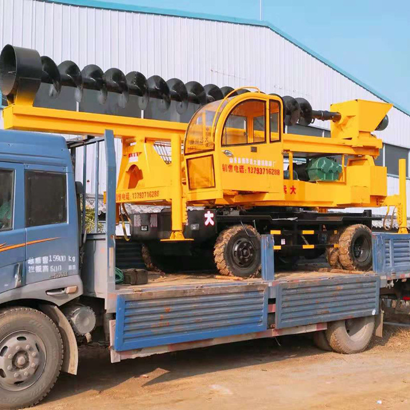 远大厂家直销360°打桩机 旋转电行走打桩机 打桩无死角 价格优惠