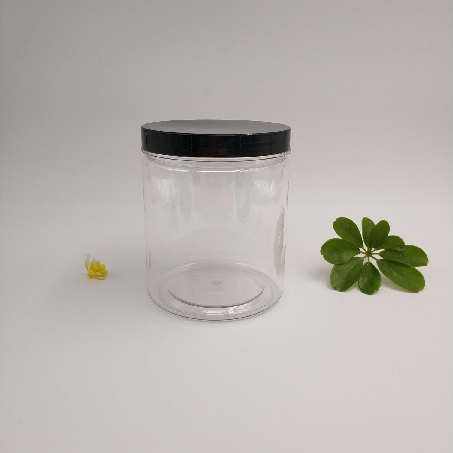 食品塑料瓶子厂家直销小容量圆形透明密封罐子塑料罐储物罐100mm