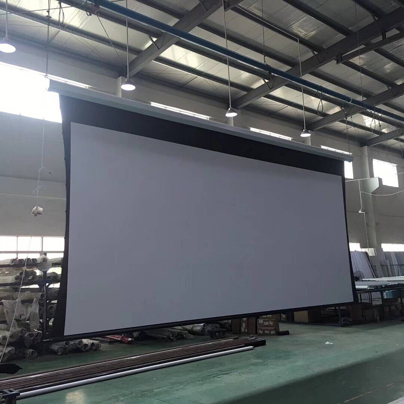 投影幕定制厂家电动幕200寸16:9高清投影机仪酒店公司教学银屏幕