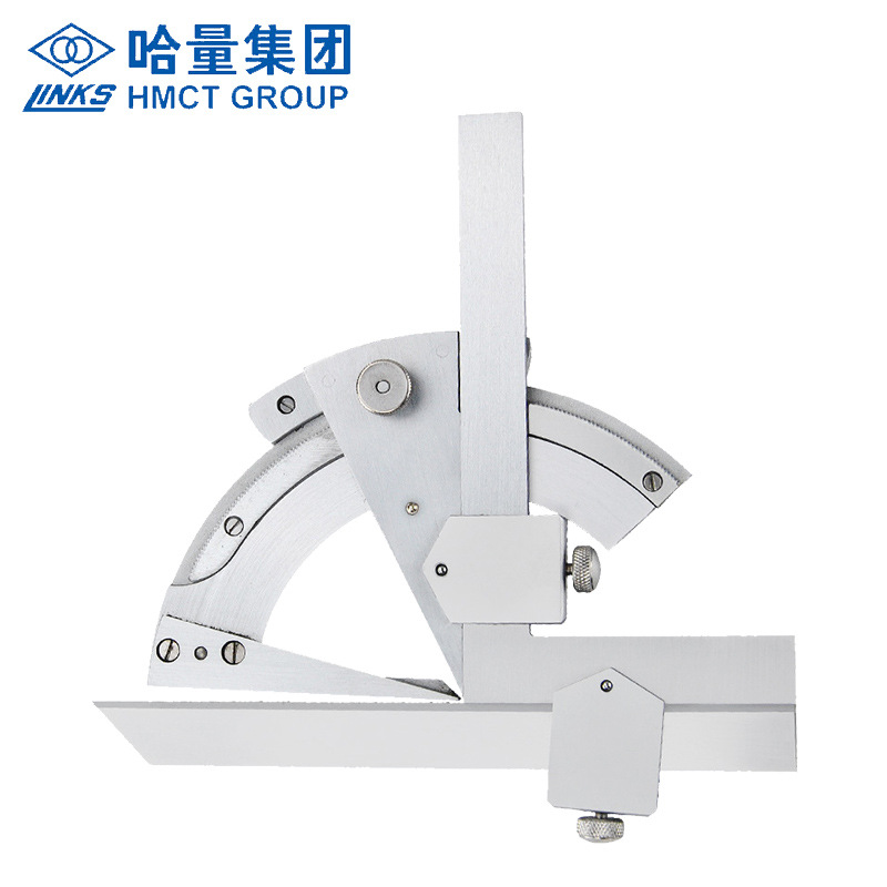 哈量角度尺0320度游标量角器精度2分测角仪