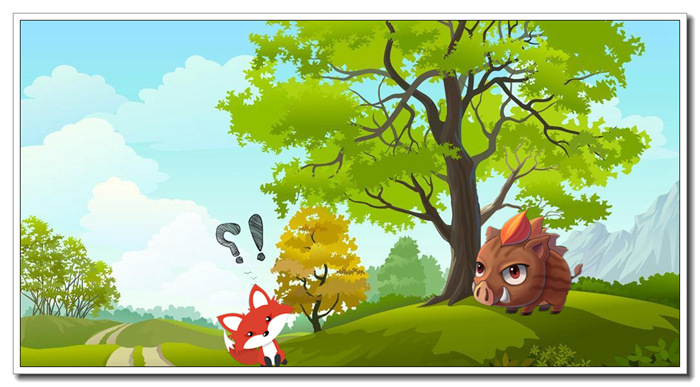 一,野猪和狐狸&mdash;&mdash;有只狐狸发现野猪正在磨利他的