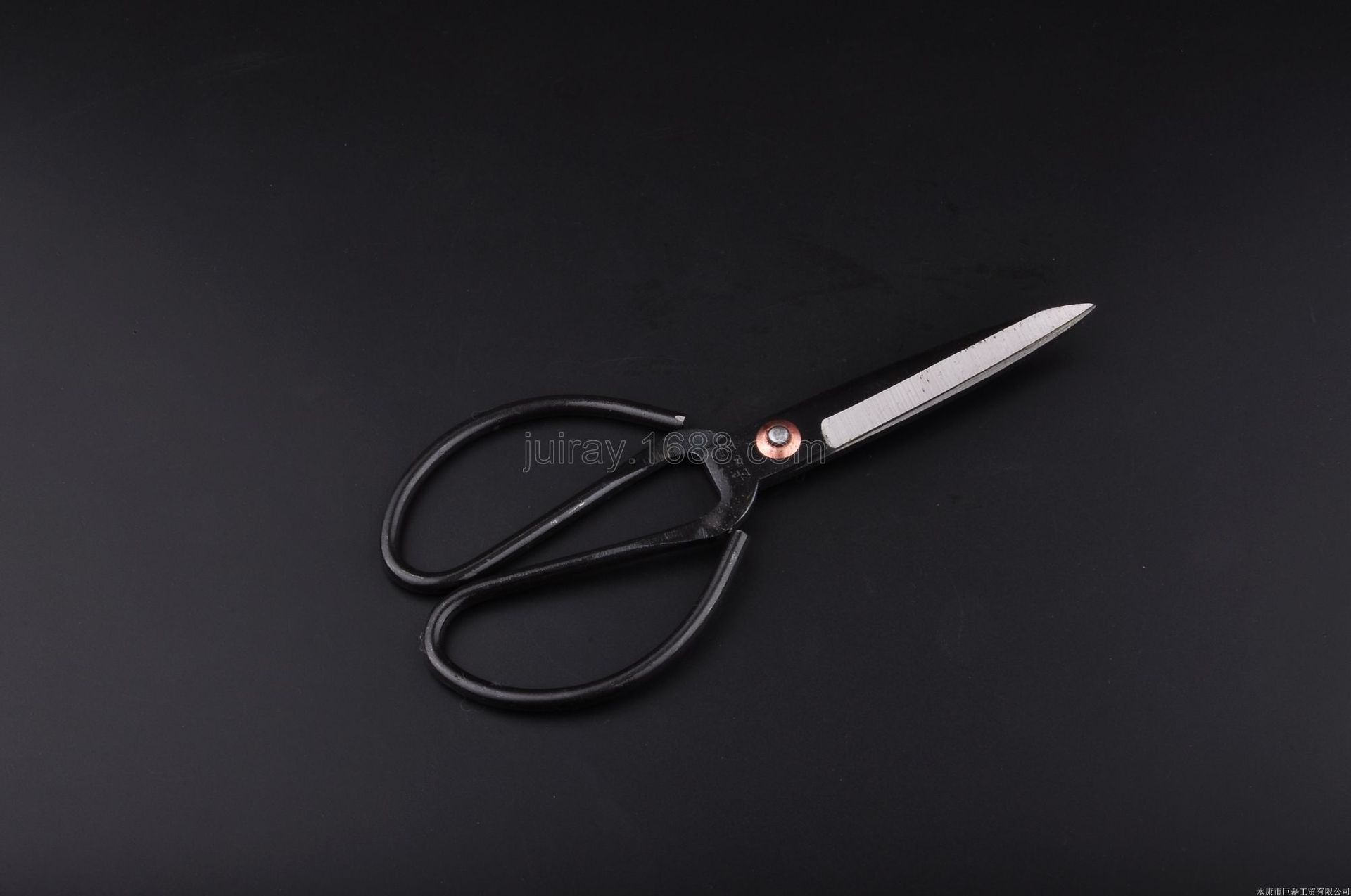 家用民用剪刀抛白发黑 钢剪刀老式剪刀黑老虎剪子