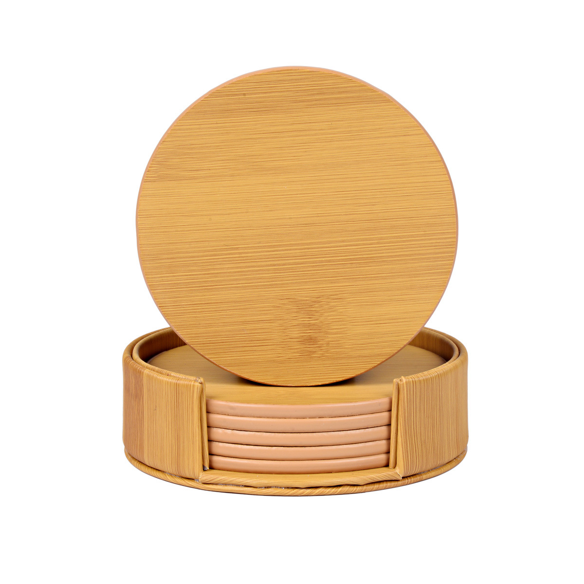 现货创意pu皮革杯垫 精美隔热茶水垫 方形皮革杯垫 促销礼品定