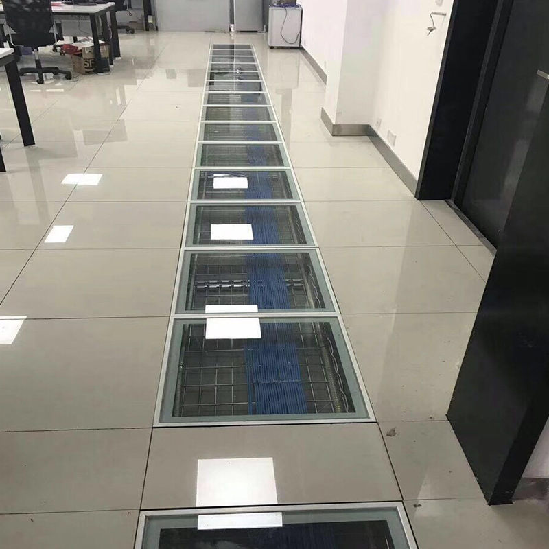 钢化玻璃防静电地板透明地板架空地板高压配电房厂家直销特价促销