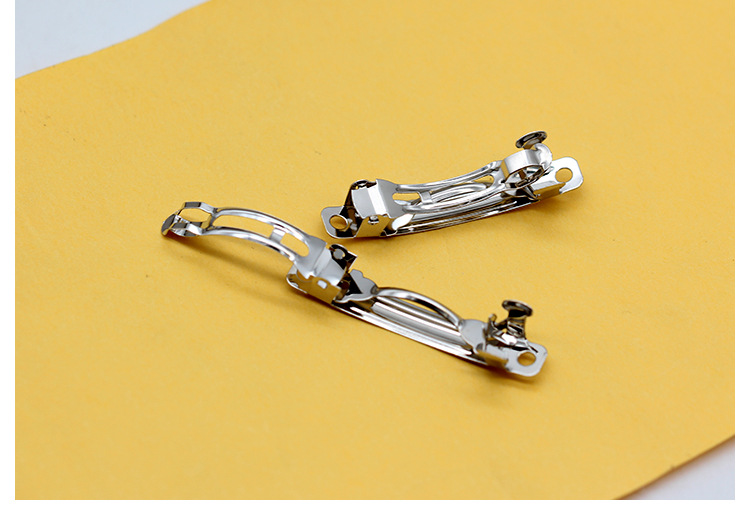 一字夹弹簧夹自动夹裸夹发饰diy 手工制作发饰发夹蝴蝶结配件20个