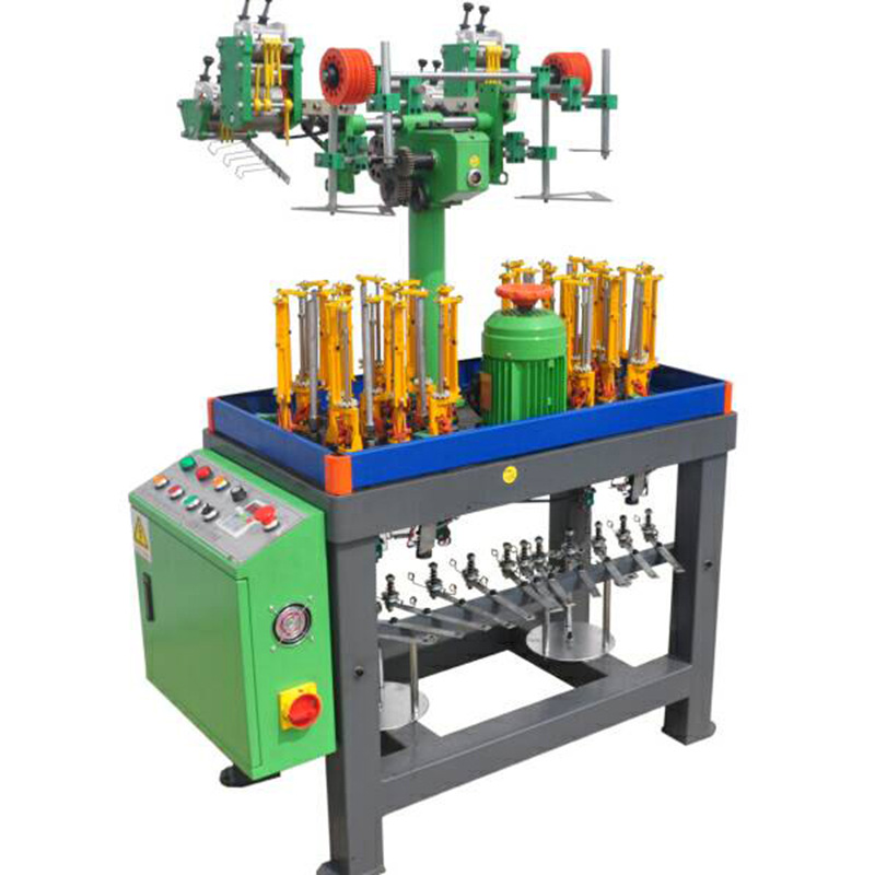 24锭电线数据线绳带编织机 走马机高速编织机绳带鞋带编织机 松紧