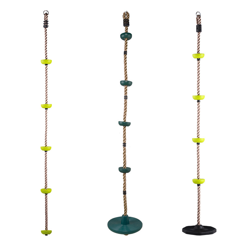 幼儿园室内户外玩具儿童乐园运动装备攀爬玩具爬绳绳木制五档爬梯