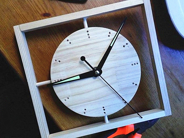 纯手工diy木工创意打造小清新木艺时钟作品分享