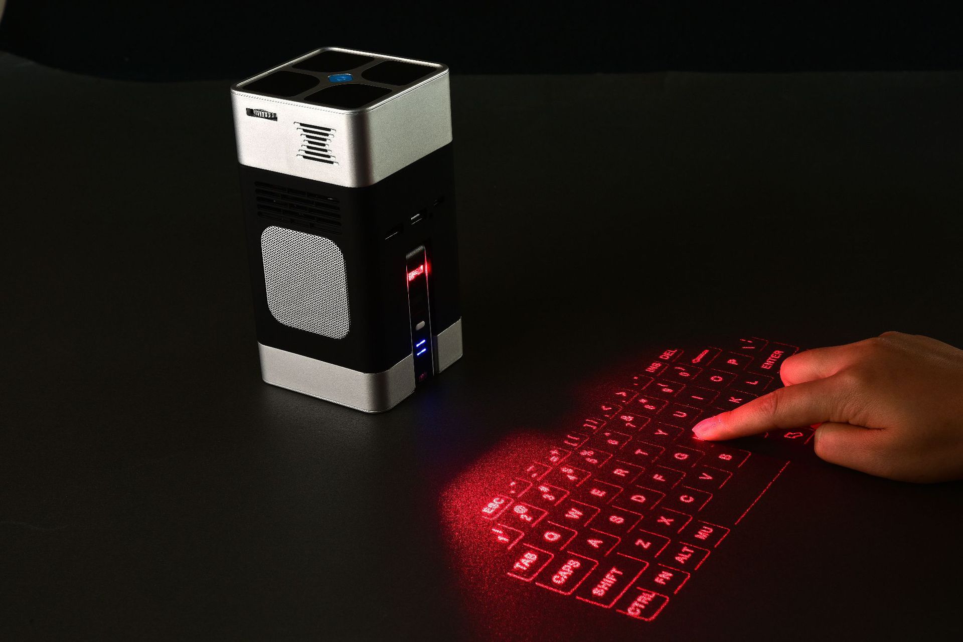 dlp高配安卓触控智能便携3d投影仪微微型激光键盘投影无屏电视